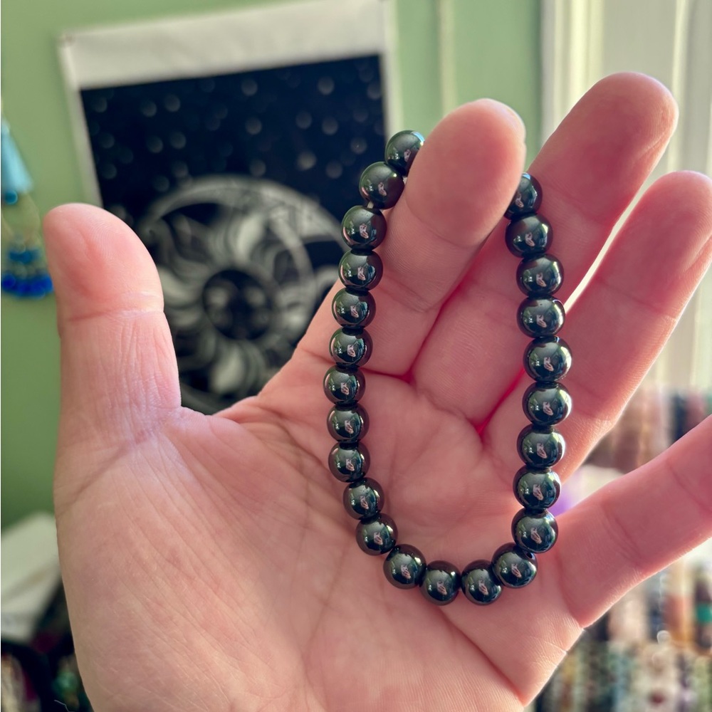Magnetic Hematite Beaded Bracelet